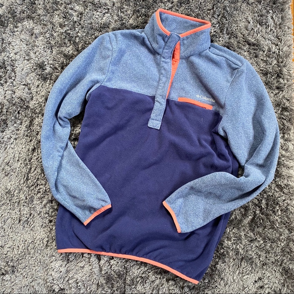 Columbia Blue Fleece Pull Over
